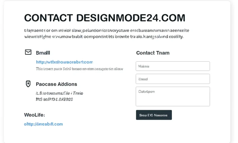 Contact DesignMode24 com